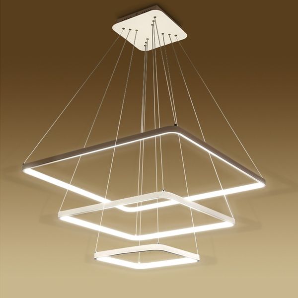 

nordic square led meal chandelier simple living room bedroom creative pendant chandelier luminaire suspendu lustres e pendentes ems
