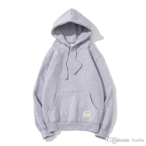 

2019 winter men women brand champ embroidered 5 colors hoodies hip hop sweatshirt casual male hooded pullover winter jumper, Black