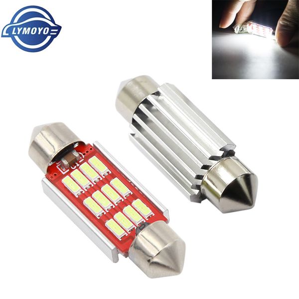 

1pcs festoon c5w canbus 31/36/39/41mm no error 4014 12led 10smd interior dome light white/ice blue led smd reading bulb 12v