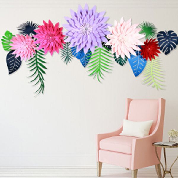 

baby shower 1st birthday party decoration wedding backdrop tools paper flowers wall decoration