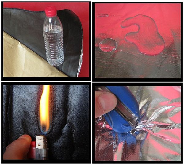 

aluminum foil sound deadener car heat shield insulation deadening material mat #