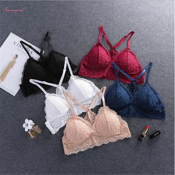 

tank lace bralette tube lace bandeau summer women lace bra tanks crop, White