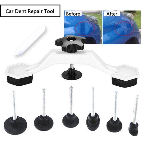 

fix dent repair tool kit 8pcs instrument paintless auto car body damage pulling bridge removal glue tab tool hand set newly
