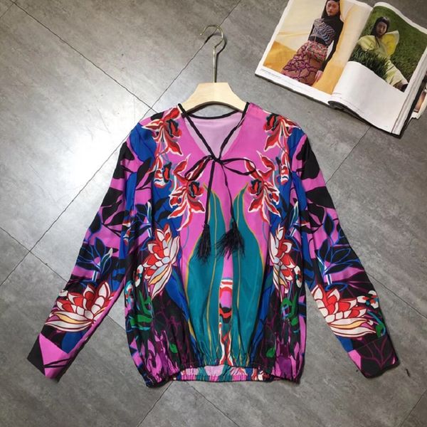 

designer clothing sets 2020 spring long skirt suits women v-neck bohemian print long sleeve +pleated long skirt, White