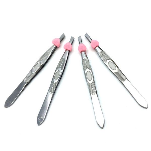 

professional eyebrow tweezers stainless steel point tip/slant tip/flat tip hair removal makeup tools accessory