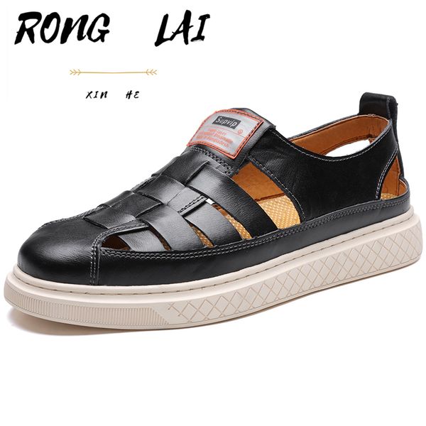 

men's outdoor casual board shoes breathable sandals fashion non-slip sports shoes 2020 summer hole comfortable beach