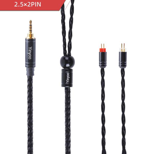 

fdbro 16 core silver plated copper upgrade cable 2.5/3.5/4.4mm balanced cable wire with mmcx/2pin connector for a5 a6 sony earphone