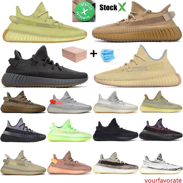 

stock x cinder reflective desert sage earth sulfur zyon sneakers kanye west v2 running shoes yeshaya marsh clay men women designer trainers