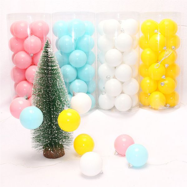 

christmas ball candy color 6cm christmas ball 8cm 24 tree decoration pendant
