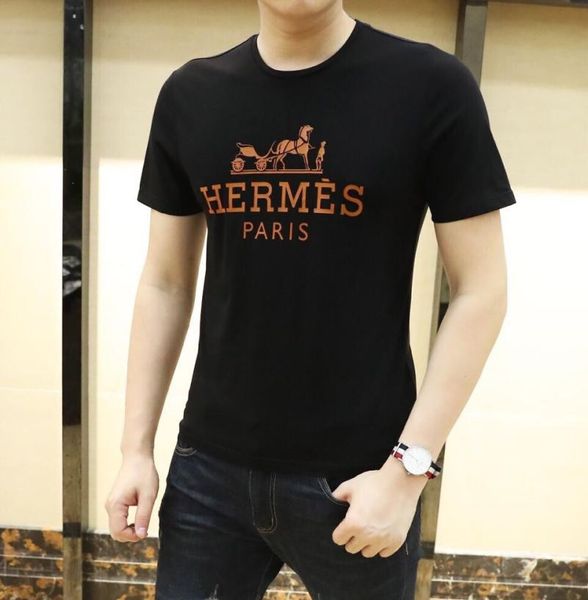 

luxury men's designer summer t-shirt crane print designer hip hop fashion men's short sleeve t-shirt s-5xl