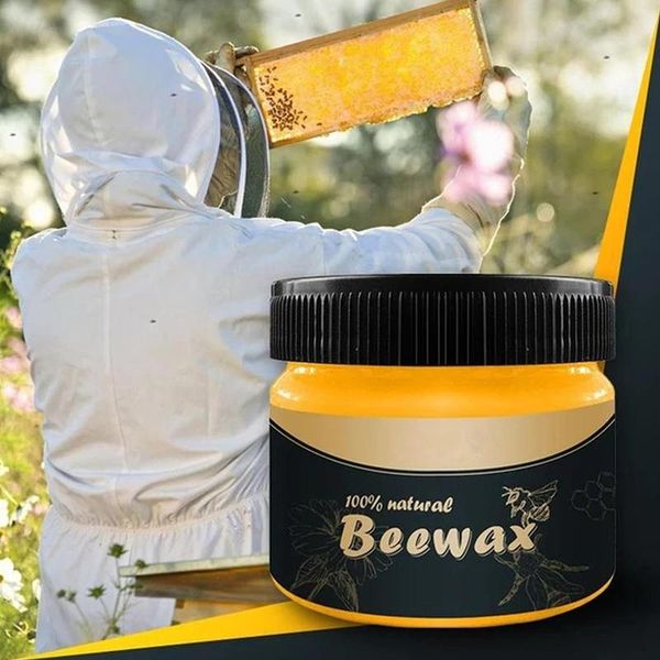

100% natural pure wood seasoning beewax wood care wax solid maintenance polishing waxing pad accessories