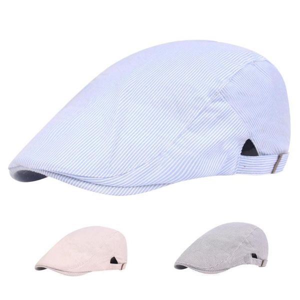 

berets caps ivy golf driving sun flat cap mens women's berets newsboy caps peaky blinder travel cotton gatsby hats fall 2019#p9, Blue;gray