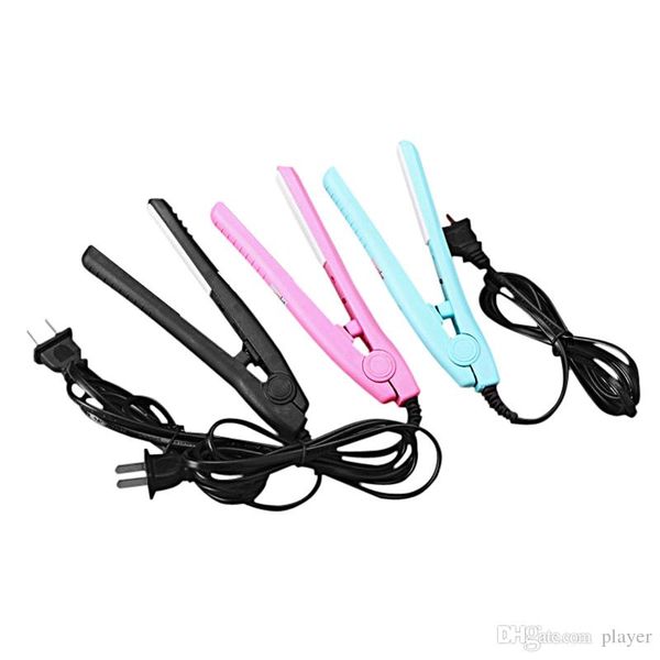 

mini hair straightener efficient electric hair straightener ceramic hair straightener splint ion perm portable straightening irons by dhl, Black