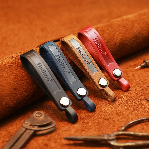 

car key chain creative design first layer cowhide designer key chain bag charm pob handmade genuine leather bag charms, Silver