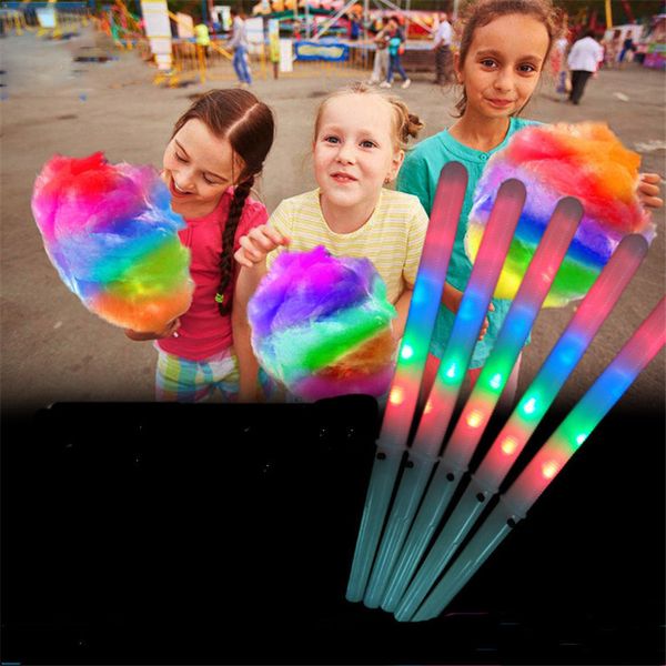 

28cm led cotton candy tick bright led fla hing fairy flo tick glow light led tick chri tma party garden decor kid gift