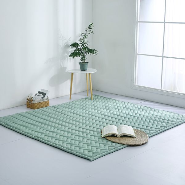 

3cm thick solid cotton floor mats kid' room play crawling washable area rug big size rugs and carpets for home living room