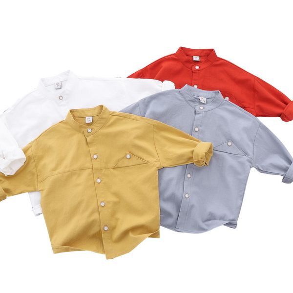 

kids boys shirts 2019 spring autumn long sleeve shirts for boys cotton fashion baby boy children shirt bc500, White;black