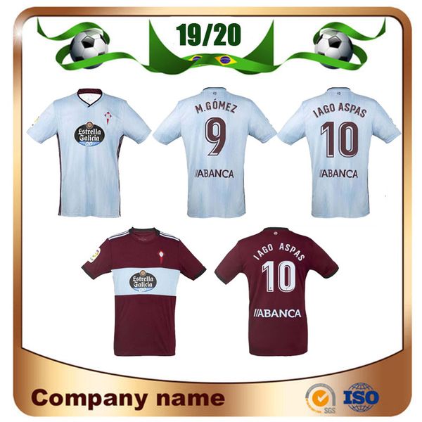 

19/20 celta vigo jerseys soccer 2019 celta de vigo home iago aspas m.gomez okay brais mendez football shirt, Black;yellow