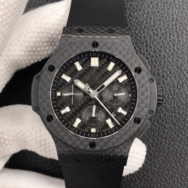 

version 6 multi-functional automatic mechanical movement hub4100 table by 44mm microbead sand blasting black ceramic anti-dazzle sapphire cr, Slivery;brown