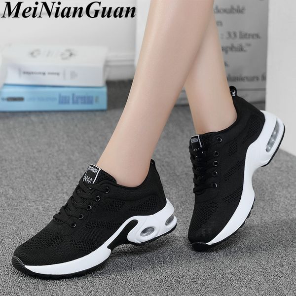 

air cushion sneakers woman air mesh black sneakers for women sport shoes lightweight running shoes woman summer jogging shoe b9