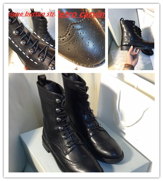 

luxury designer martin shoes retro fashion luxury women's martin leather boots fall and winter 2019 new brand shoes, Black
