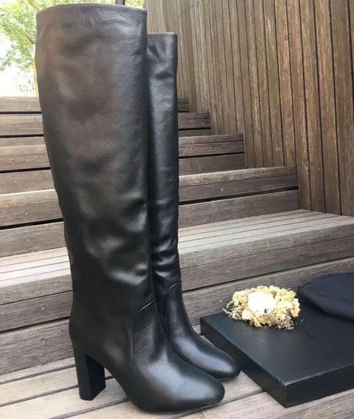 

new style boots and elegant women's fashion boots in sheepskin, Black