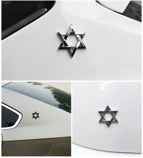 2020 Car Styling Car Decoration Hexagram Six Pointed Star Stickers