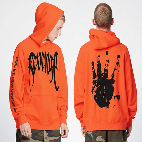 

4 утра месть письмо печати толстовка толстовки xxxtentacion толстовки грустный рэпер хип-хоп пуловер с капюшоном хабар хлопок толстовка толс, Black