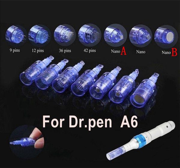 

wireless derma pen microneedle dr. pen ultima a6 needle cartridges for scar removal microneedle roller accessories 1/3/5/7/9/12/36/42/5d