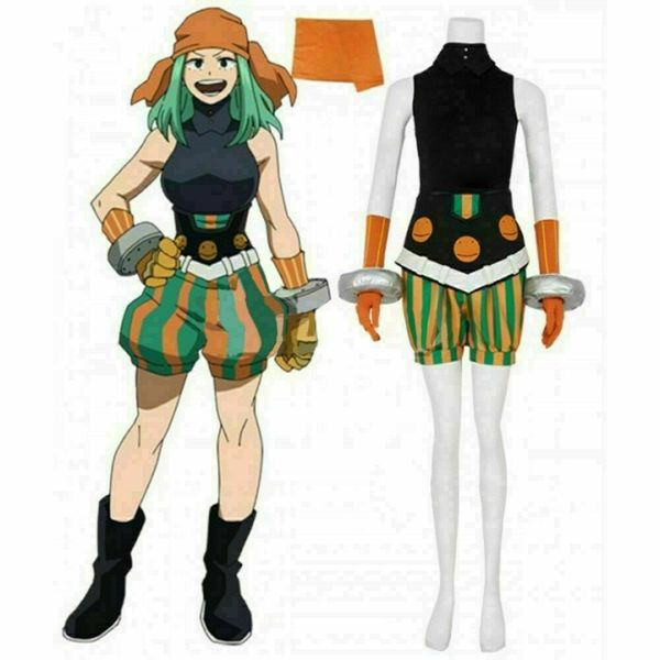 

my hero academia emi fukukado smile hero ms. joke cosplay costume, Black;red