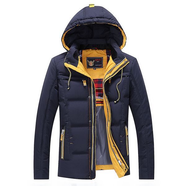 

winter jacket men 2018 new parka coat men down keep warm fashion eu size 50 52 quality, Black