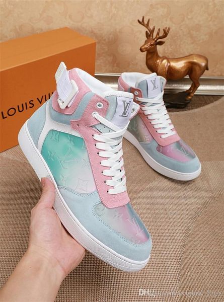 

8 13 loui 13 vuitton 13 gucci 13 luxury men women ca ual leather walking port trainer neaker running hoe with box 88, Black