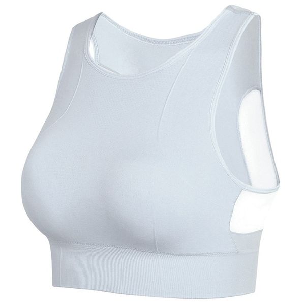 

women's seamless high impact sports bra with removable cups high support pink workout yoga bra back cutout activewear, Black;blue