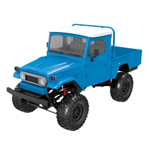 Modelo FJ45 RTR 1/12 2.4G 4WD RC CARRO LED CRAWLER LEITE CURCHING OFF-ROAD PARA CRIANÇAS DE MENINOS (AZUL)