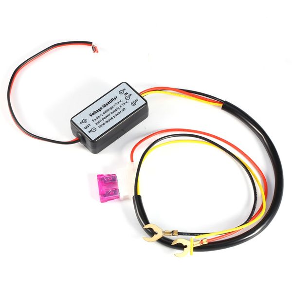 

2xdrl controller auto car led daytime running lights controller relay harness dimharness dimmer on/off 12-18v fog light controller