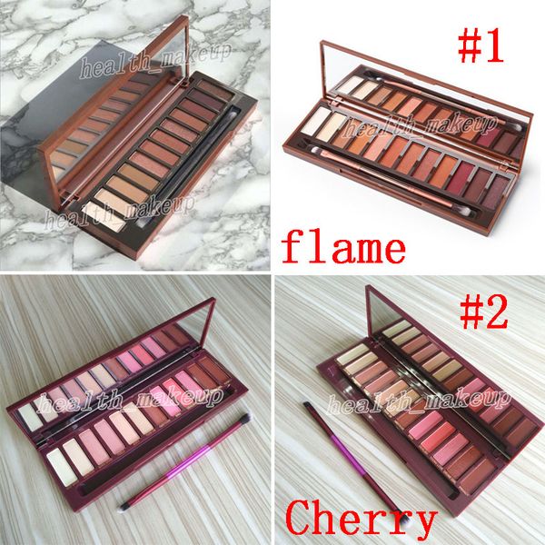 

makeup heat palette cherry 12 colors eye shadow matte shimmer eye shadow with makeup brushs bronzers blush palette cosmetics dhl