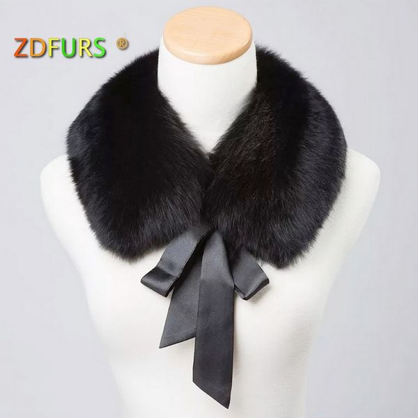 

zdfurs * real fur collar muffler fur scarf for winter collar for wool coat coat decoration lovely girl