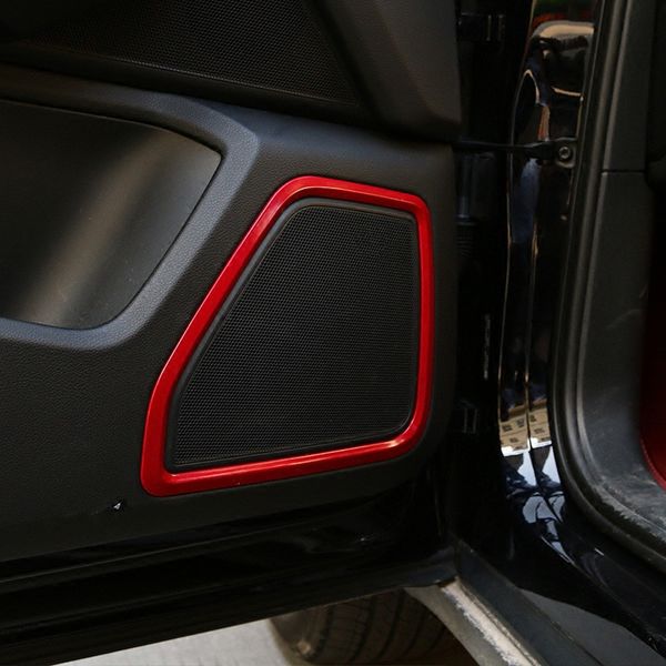 Abs Car Interior Door Speaker Sticker Cover For Porsche Macan 2014