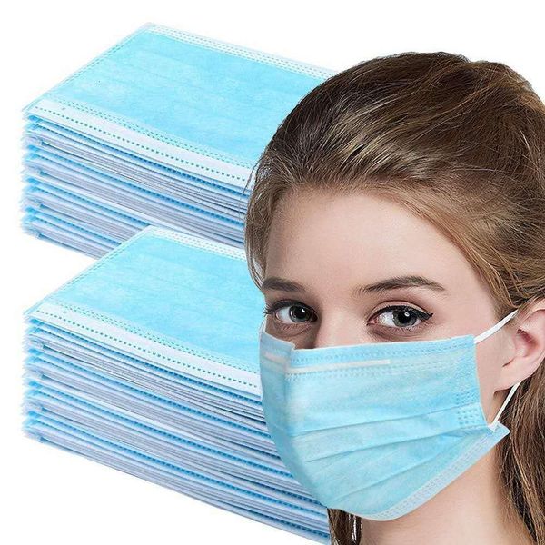 

dhl ship facedust 3 hood mask ply ear loop mouth facefor dust self masks w elastic blue n55 1nm2