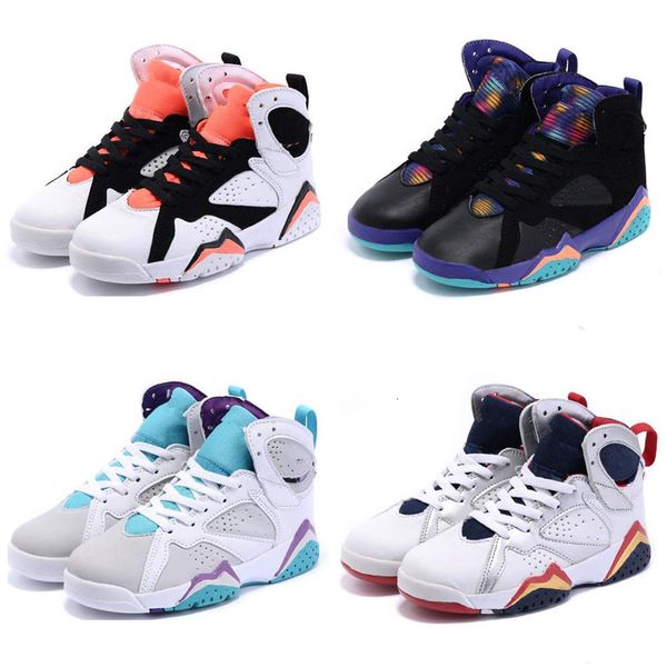 

kids jumpman 7 olympic tinker alternate 7s raptor hares j7s boys girls youth basketball shoes size us11c-3y eu28-35, Black