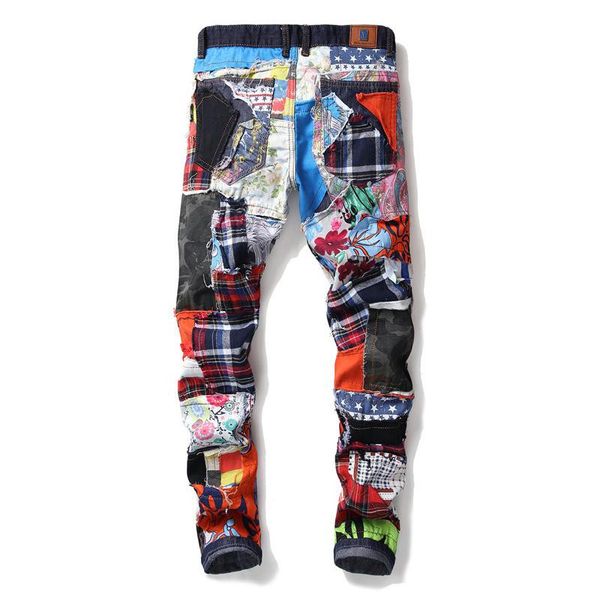 

оптовые лучшие продажи дизайнерские мужские дизайнерские джинсы тонкий новинка в дизайне мужчины горячая одежда 29-38 большой размер fashion, Blue