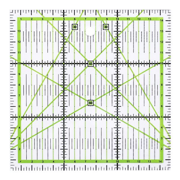 

прозрачный лоскутное шитье лоскутное правитель дома искусства режущий инструмент портного ремесла diy швейные измерительный стационарный 15x, Black