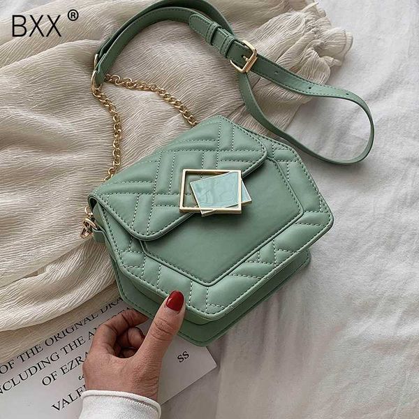

bxx] chain pu leather crossbody bags for women 2020 lady spring fashion shoulder messenger handbags summer travel bag hl741
