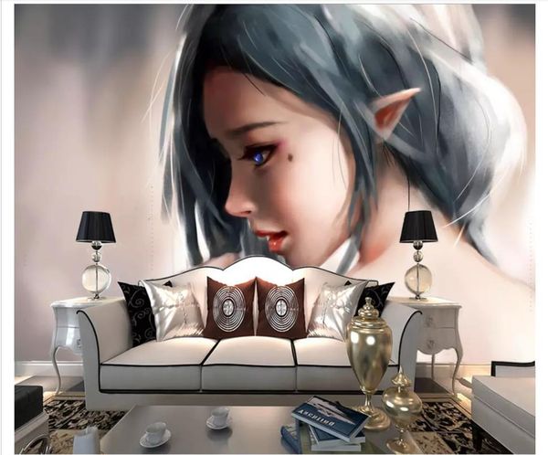 

custom 3d p murals wall paper nordic style hand drawn beauty portrait tv bedroom sofa background wallpaper for walls papel de parede