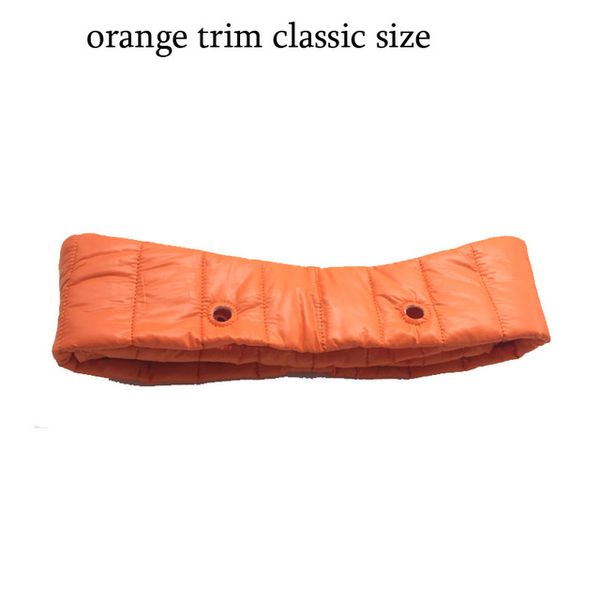

orange bag trim for classic size bag for obag handbags, Black