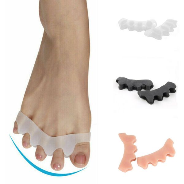 

2pcs adults silicone orthopedic hammer toe separator correction hallux valgus corrector foot care tool thumb protector