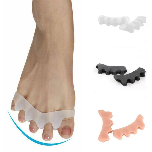 

2pcs adults silicone orthopedic hammer toe separator correction hallux valgus corrector foot care tool thumb protector