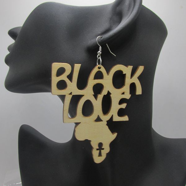 

black love africa ankh earrings can mixed 4 colors, Golden;silver
