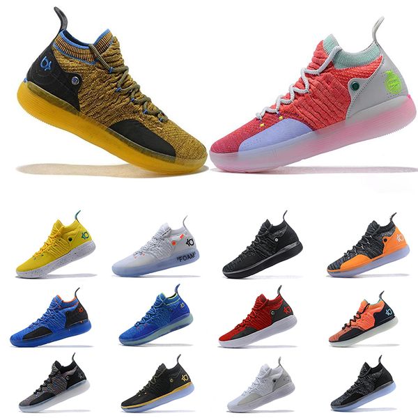 

2020 mens sneakers kd 11 white orange foam pink paranoid oreo ice basketball shoes fmvp kevin durant xi kd11 11s sport shoes size 7-12