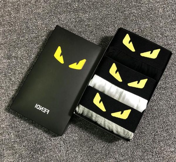 

более известный боксер люди хлопчатобумажное нижнее белье шорты роскошное нижнее белье короткие дышащие гей мужчины мужчины роскошный дизайн, Black;white